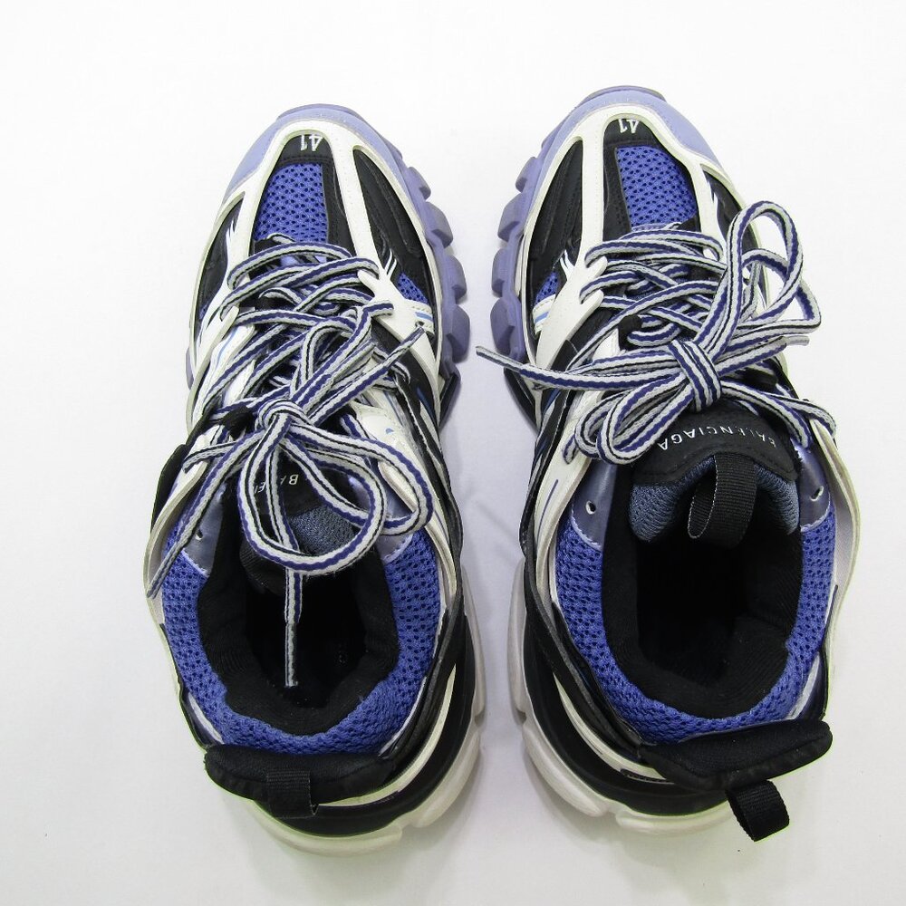 Balenciaga Track Sneakers Mens 8 Purple & Black 542023 Lace Up Activewear Logo - Picture 5 of 11